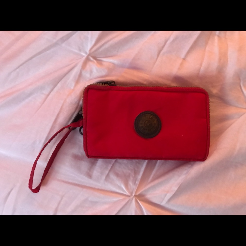 Kipling Red Clutch